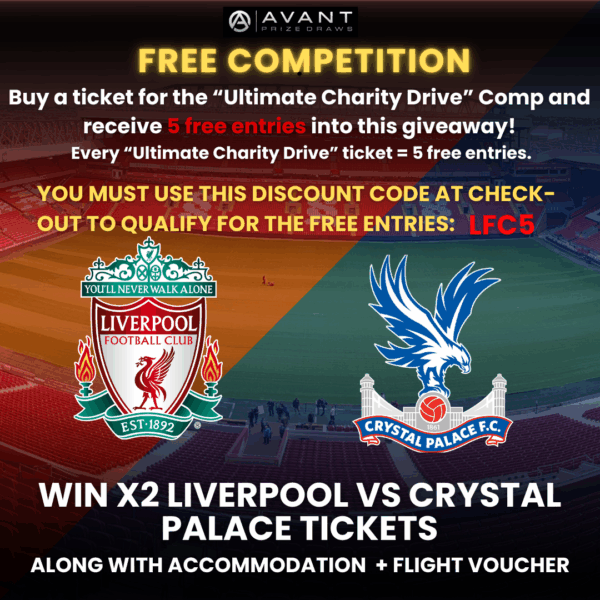 FREE GIVEAWAY: Enter Via 'Ultimate Charity Drive Comp' (see description)