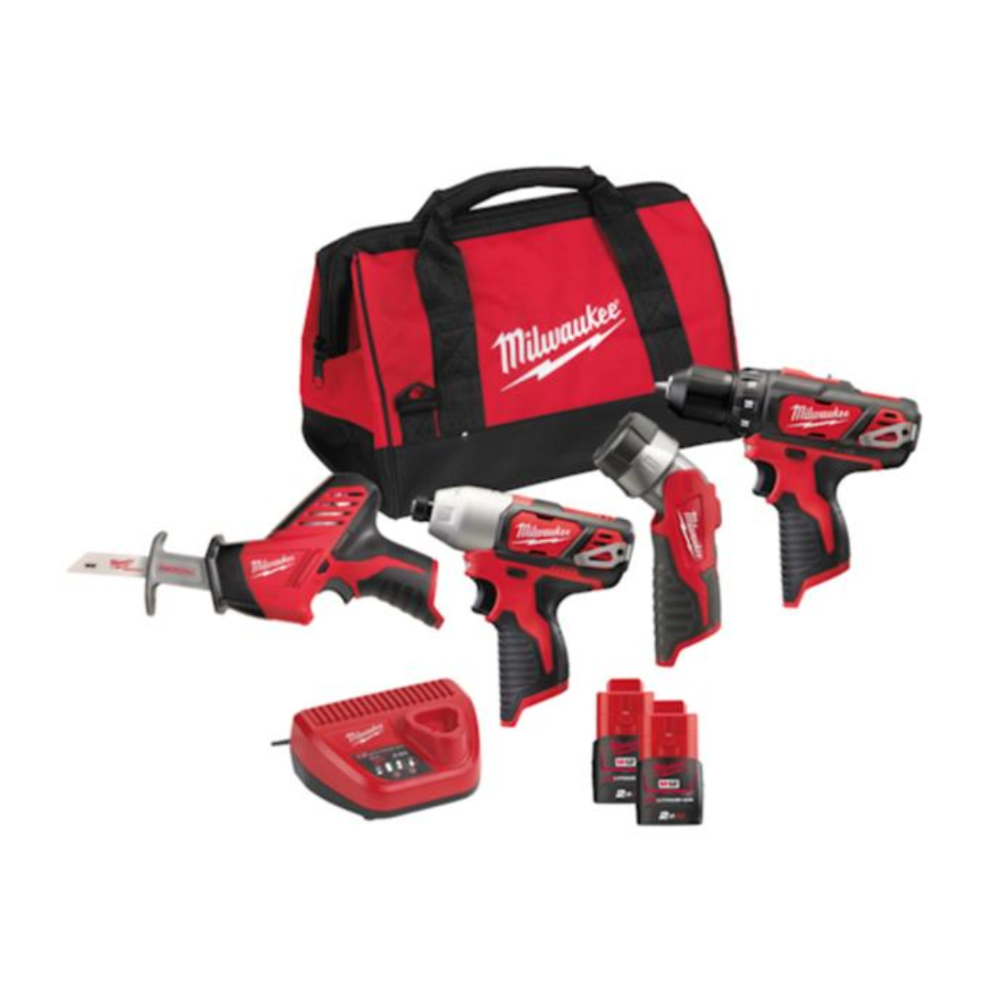 M12BPP4A-202B 4 Piece M12 Sub Compact Power Pack (2x2Ah)