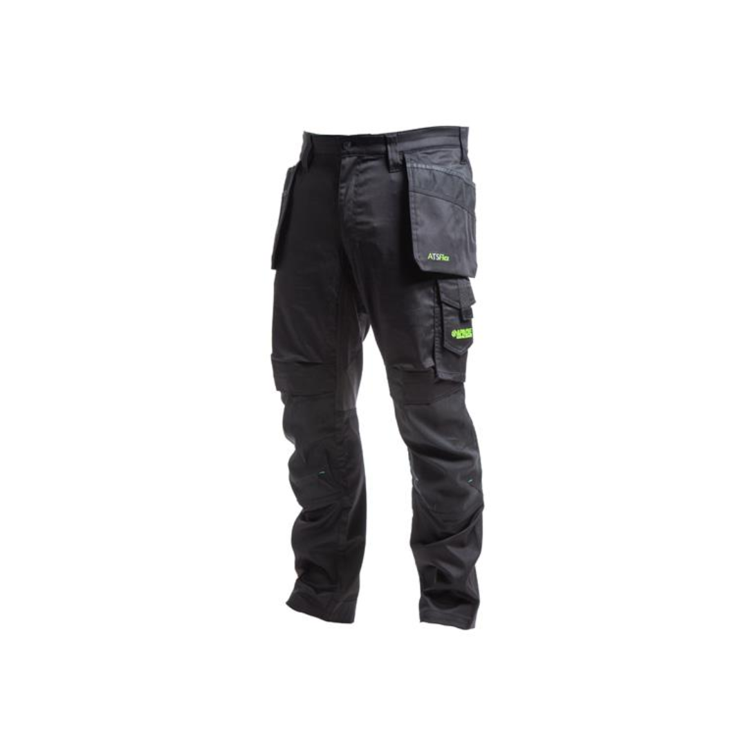 Apache Bancroft ATS Flex Slim Fit Work Trouser - Black/Grey