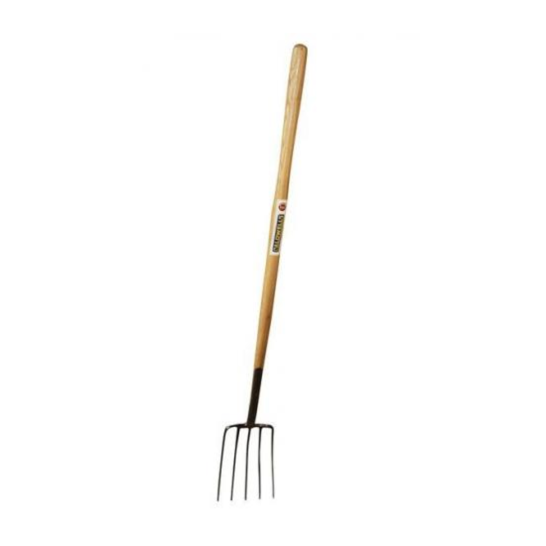 4 Prong Strapped Manure Fork