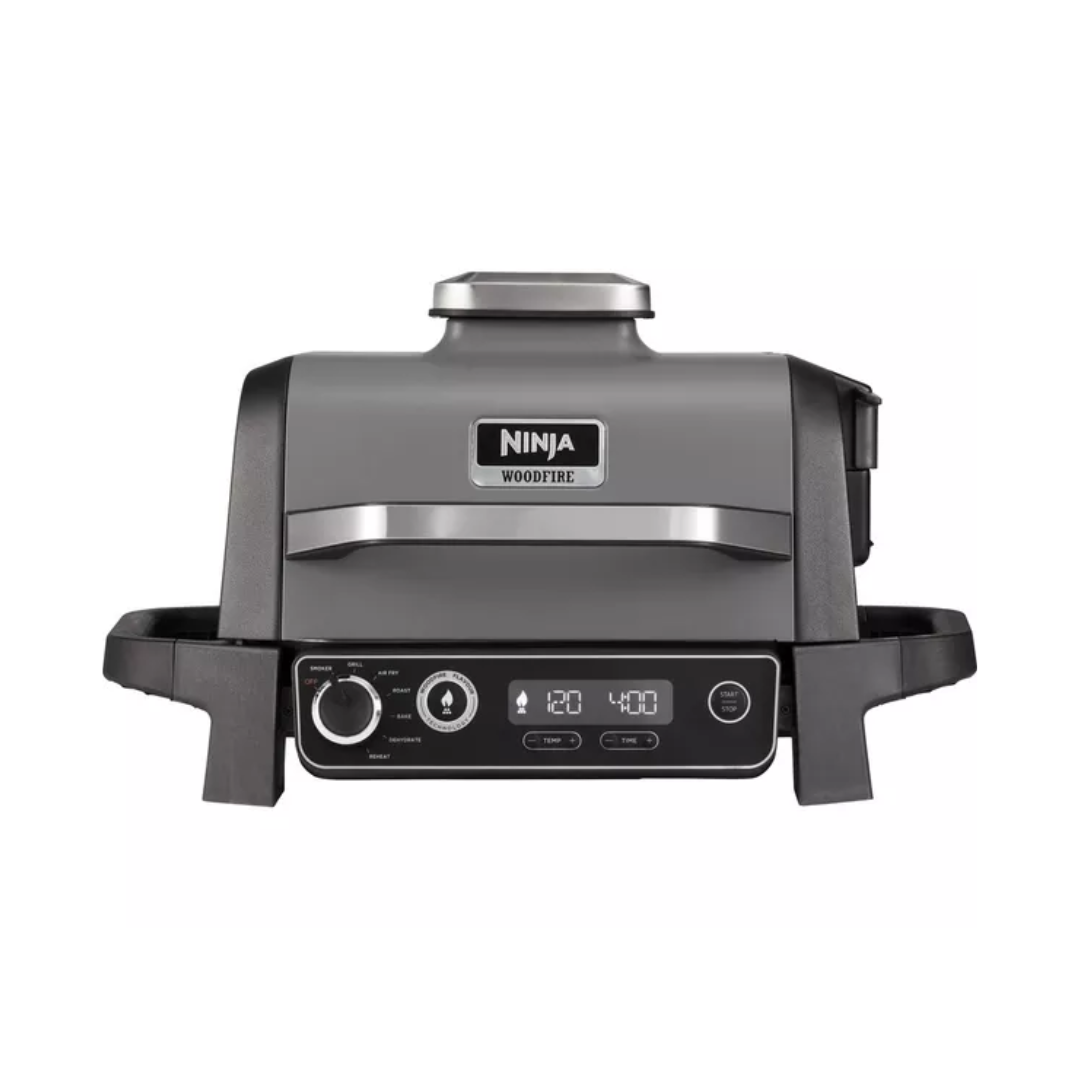 NINJA Woodfire OG701UK Outdoor Electric BBQ Grill & Smoker – Black